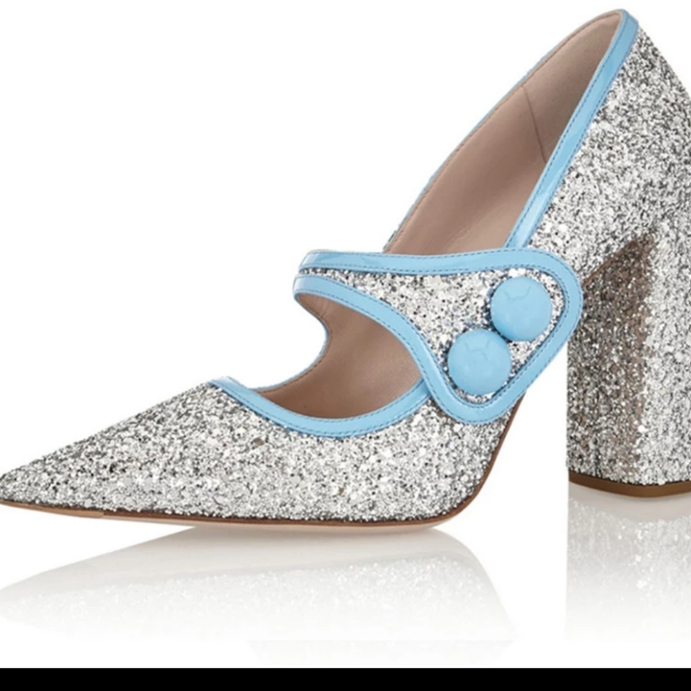 New, Never Worn. Glitter Mary Janes. Size 11.5